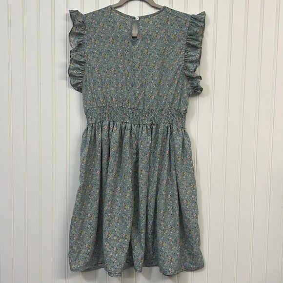 SHEIN Frenchy Women's Ditsy Floral Wrap Front Ruffle Hem Vacation Dress Size XL - Picture 6 of 8